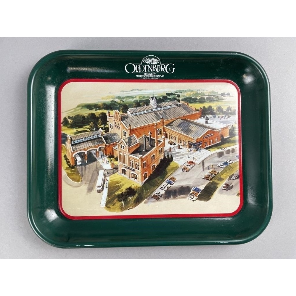 Vintage Oldenberg Brewery Ft Mitchell KY Metal Serving Tray Breweriana Bar Decor